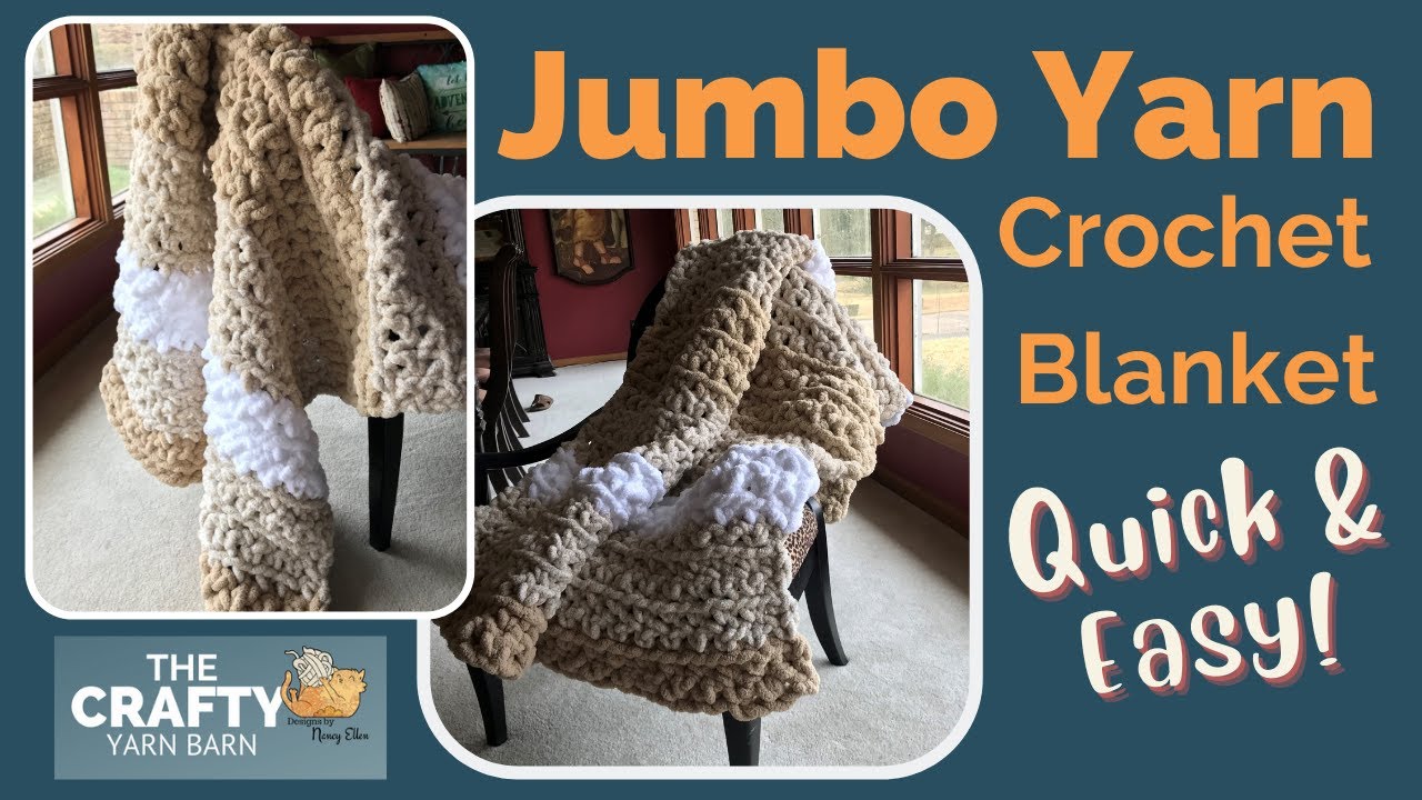 Crochet a Jumbo chunky blanket #bernatblanketbig #crochet #crochetblanket 