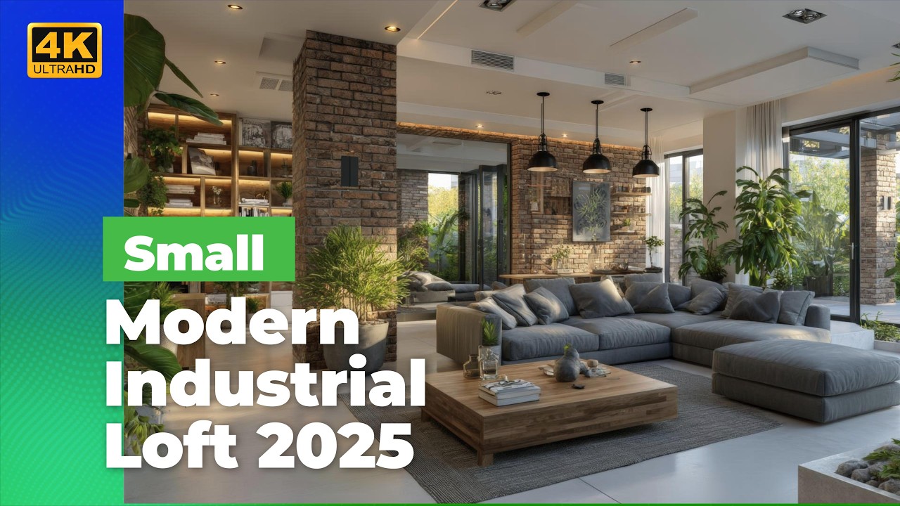 Charming Small Modern Industrial Loft 2025 | Elegant & Creative House Design for Compact Spaces