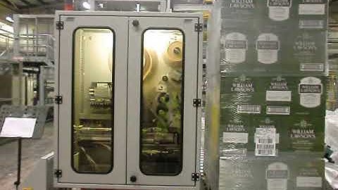 Print and apply label applicator for pallet labelling.