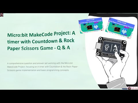 Microbit MakeCode Fun! ⏳ Countdown Timer + ✊✋✌️ Rock Paper Scissors Q&A| Quiz🎮🔥