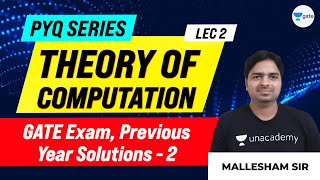 GATE 2020 and 2019 - PYQ Solutions -2 | Theory of Computation | Lec -2 | Mallesham Devasane