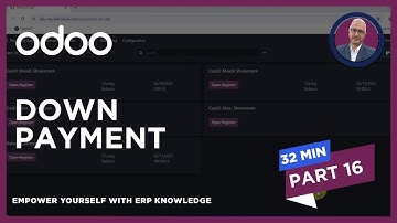 Down Payment at Odoo POS Version 18 - تحصيل دفعة تحت الحساب وتسوية أوامر البيع من نقاط البيع