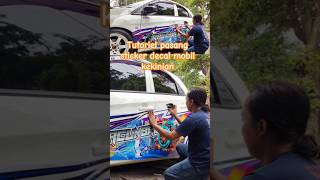 How to apply car decals #maxdecal #tutorial #customsticker #carsticker #simbahsticker