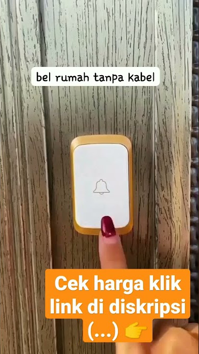 bel rumah tanpa kabel praktis #belrumah #alrmrumah