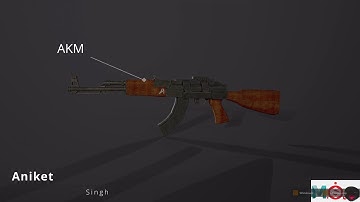 Akm 3d Model Turntable || Maya \ Substance Painter \ Marmoset