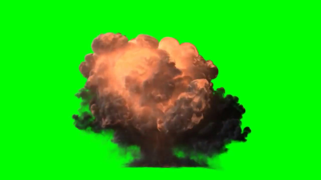 Explosion feu ecran vert FREE download - YouTube