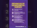 Properties of equipotential surface #trending #youtubeshorts #reactandlearnyt #ytshorts #physics