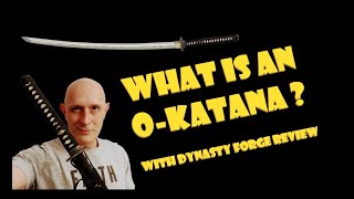 WHAT IS an O-KATANA? With review of Dynasty Forge Silver Wave O-Katana
