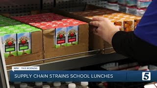 Stalled food supply chain cripples school cafeterias