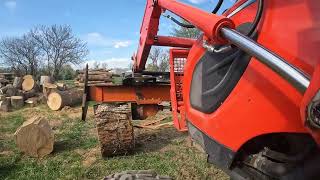Kioti CK2610 Splits wood!
