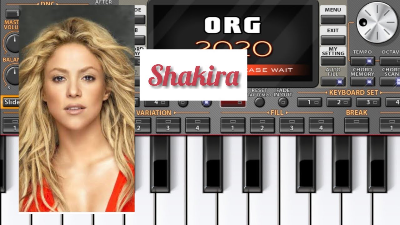 Waka waka song on Org 2020 mobile app