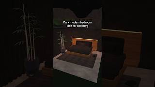 Dark modern bedroom idea! #bloxburg #roblox #bedroom #tutorial