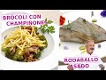 Brcoli con championes  rodaballo asado  cocina abierta de karlos arguiano