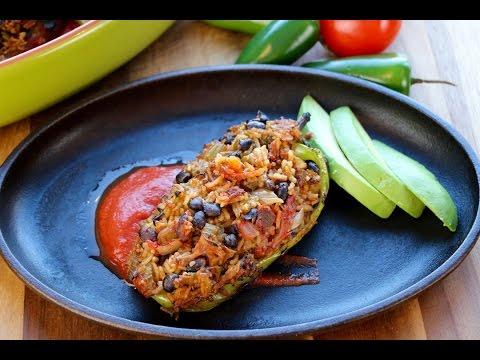 Vegan Stuffed peppers | The Buddhist Chef