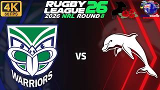 New Zealand Warriors Vs Dolphins Round 8 Anzac Day 2026 Round 8 - 25/4/26 Rugby League 26 #nrl screenshot 5