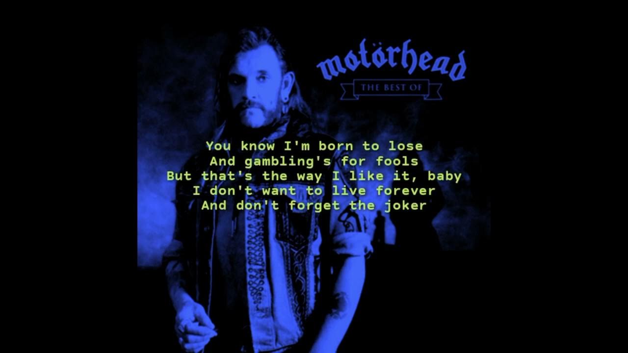 MOTORHEAD ACE OF SPADES lyrics MOTORHEAD ACE OF SPADES lyrics