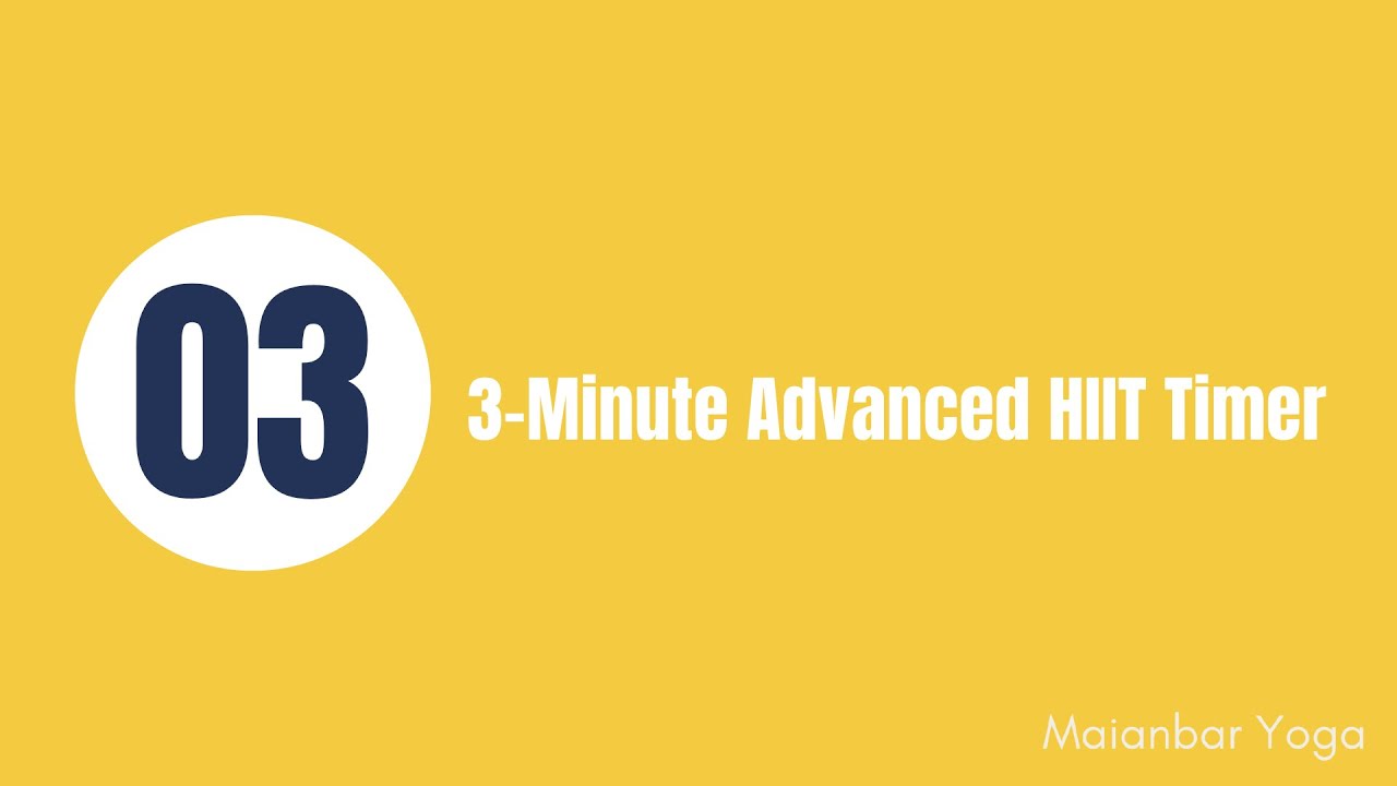 3-Minute Advanced HIIT Timer - YouTube