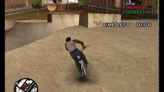 Speedrun Attempt - GTA: San Andreas - BMX Challenge - 0:28 screenshot 2