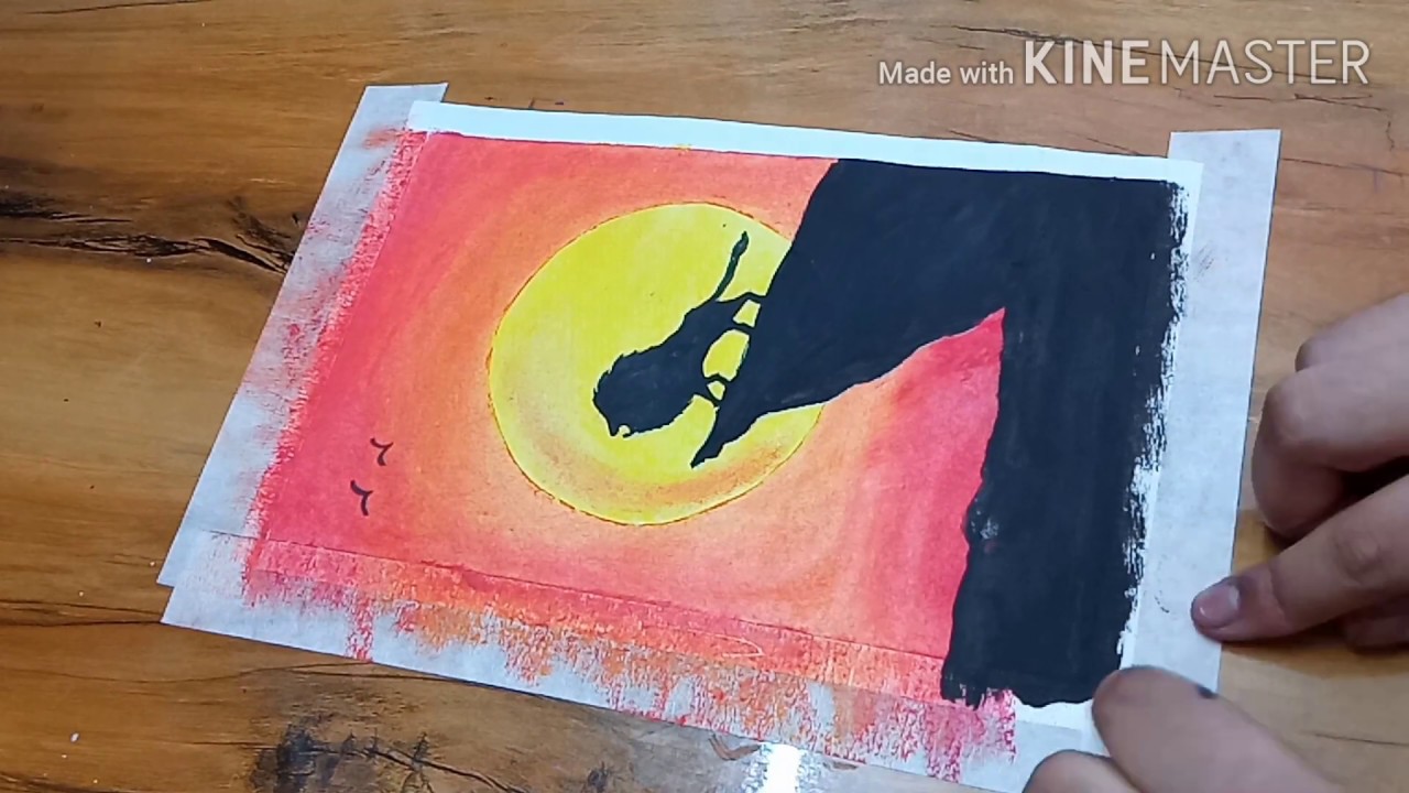 SIMBA The Lion King | Easy oil pastels drawing | Ethan Rodricks | # ...