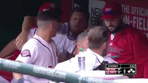 Bryce Harper vs Jonathan Papelbon fight!!