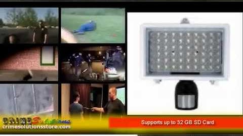 Large Spot Light Hidden Camera with Built-In DVR Review
