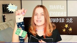 HAUL: Trying things under 2 £