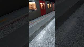 Metronun Yerin Altındaki Tünelden Istasyona Girişi