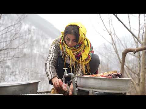 Cooking Big Cows Heads! Traditional Recipe of Kalepache at the Village