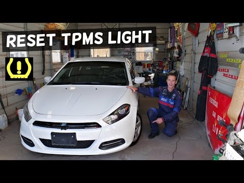 DODGE DART에서 TPMS 표시등을 재설정하는 방법. TPMS 낮은 타이어 압력 표시 등 켜짐