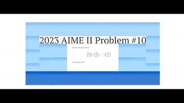 2022 AIME II Problem # 10