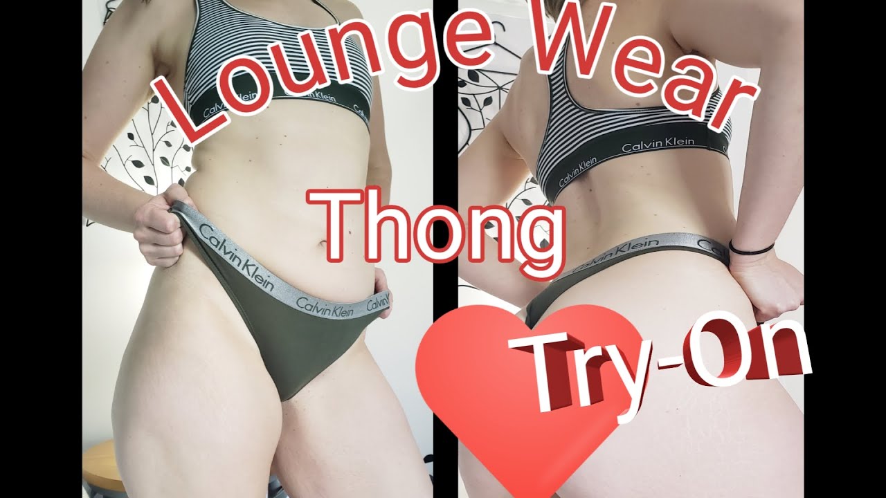 Calvin Klein Thong Try On Haul - YouTube