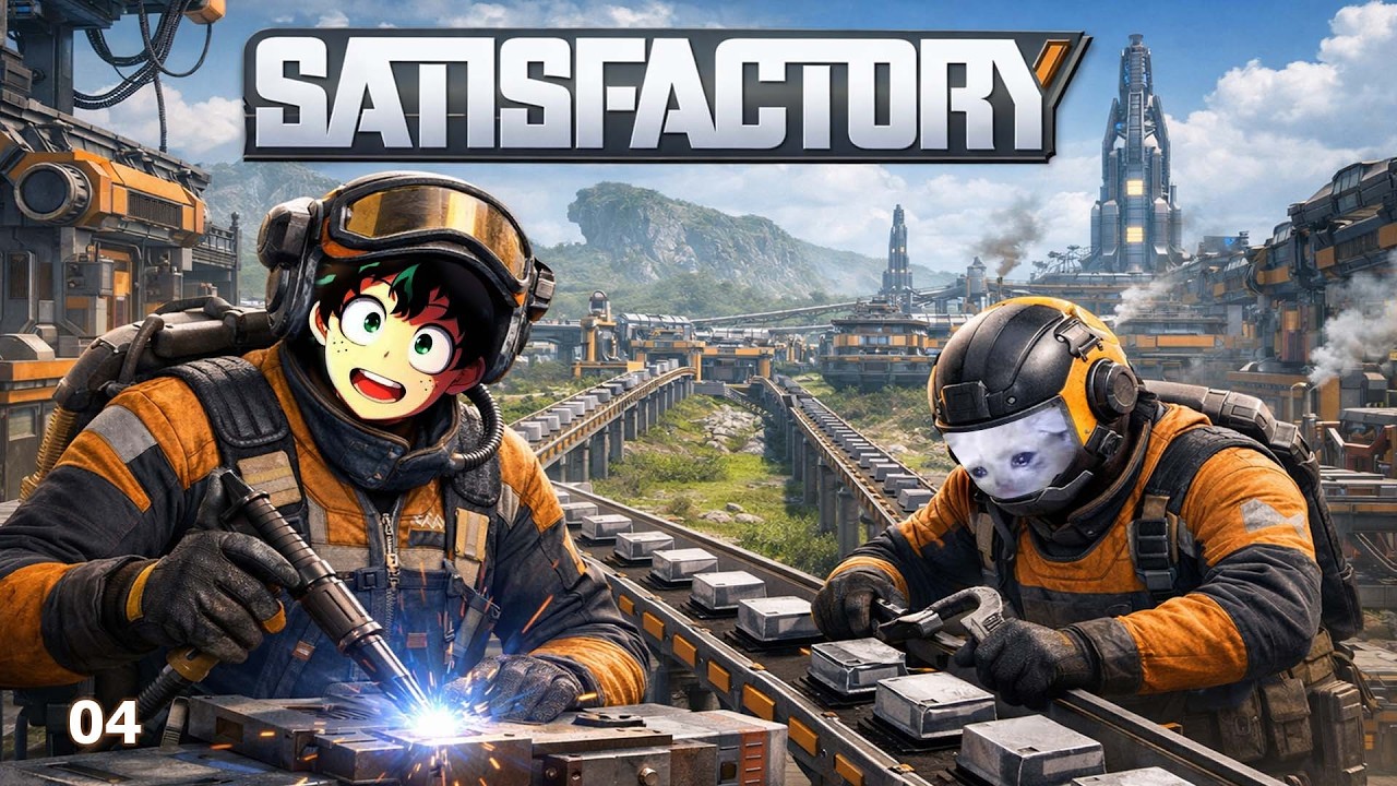 Satisfactory walkthrough Live | #04 Lets build the base | #satisfactory ...