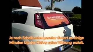 asomo Heckscheiben-Werbung Window Graphic Lochfolie PKW(Montagevideo der montagefertig zugeschnittenen Lochfolie für PKW Heckscheibe. Sonnenschutz PKW selber gestalten. 3D verformbar mit allgemeiner ..., 2015-07-06T11:24:58.000Z)