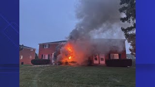 Firefighters battle apartment fire in Jackson Township