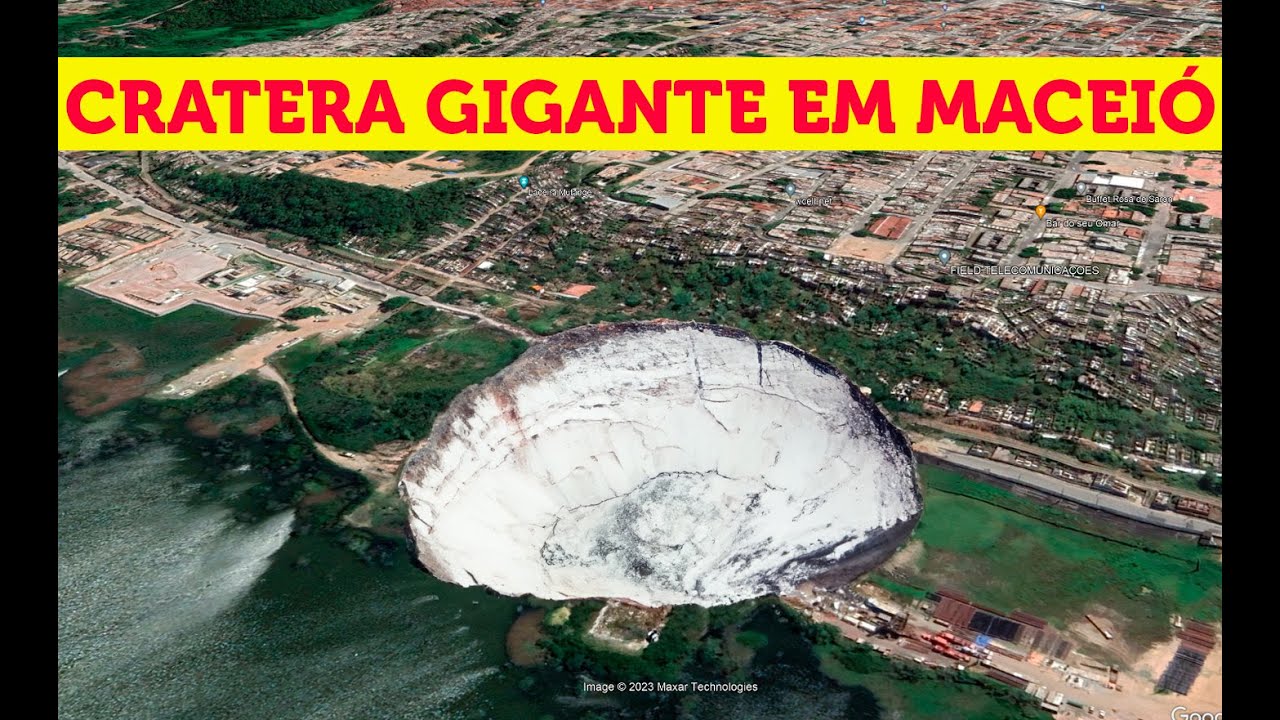 Uma cratera gigante poderá se abrir a qualquer momento em Maceió