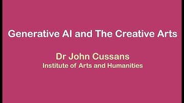 Generative AI and the Creative Arts