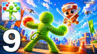 Rope Man Run: Yarn Hero Game - Gameplay Walkthrough Part 9 - Grow Rope Giant (Android, iOS) screenshot 5