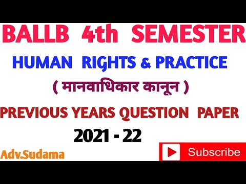 human rights question paper 2022