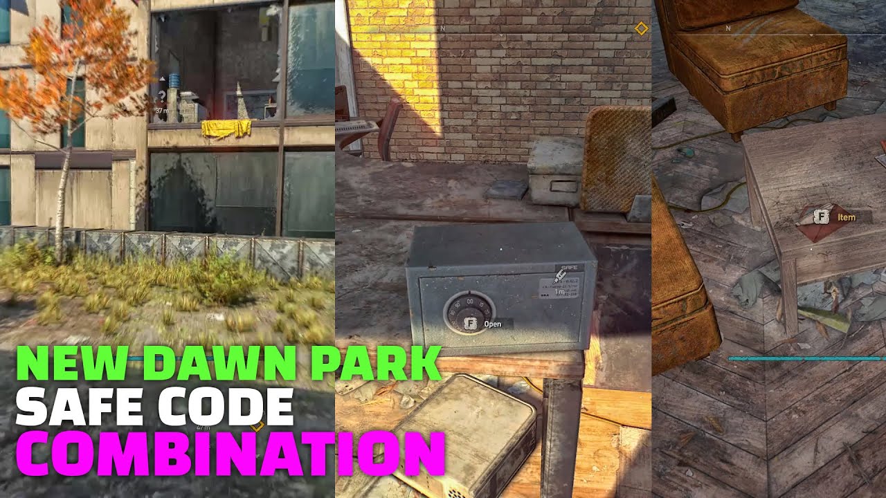 NEW DAWN PARK SAFE CODE COMBINATION LOCATION - DYING LIGHT 2
