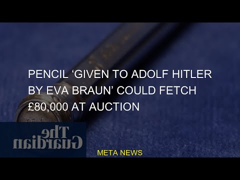 Pencil Auction Hitler 80000 Adolf Fetch Braun