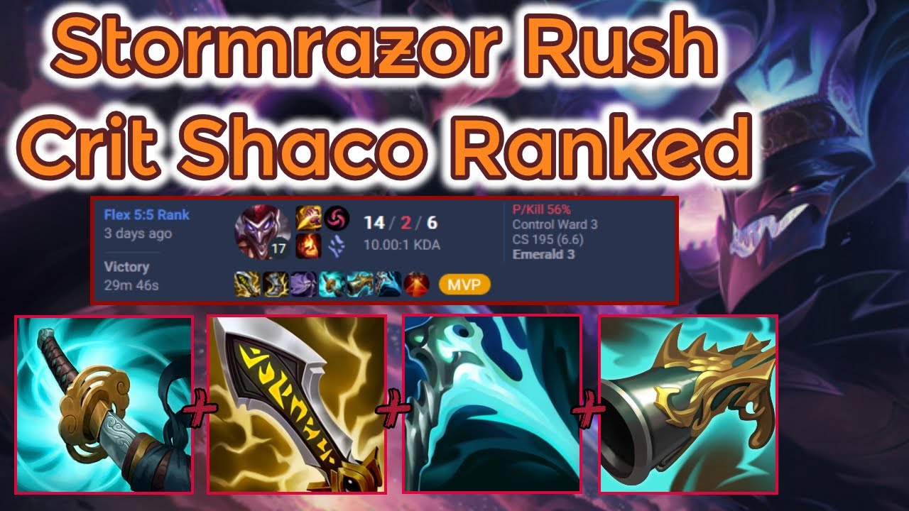 Enjoyable Crit Shaco Build - S13 Ranked [League of Legends] Full ...