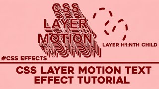 CSS Layer Motion Text Effect ✨ #css#html#animation#frontend#csseffects#codeio