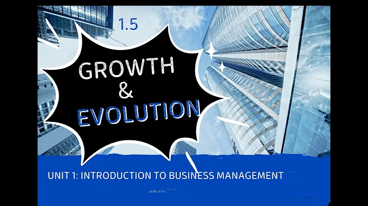 IB Business Management Unit 1.5 Growth and Evolution of Business Entities