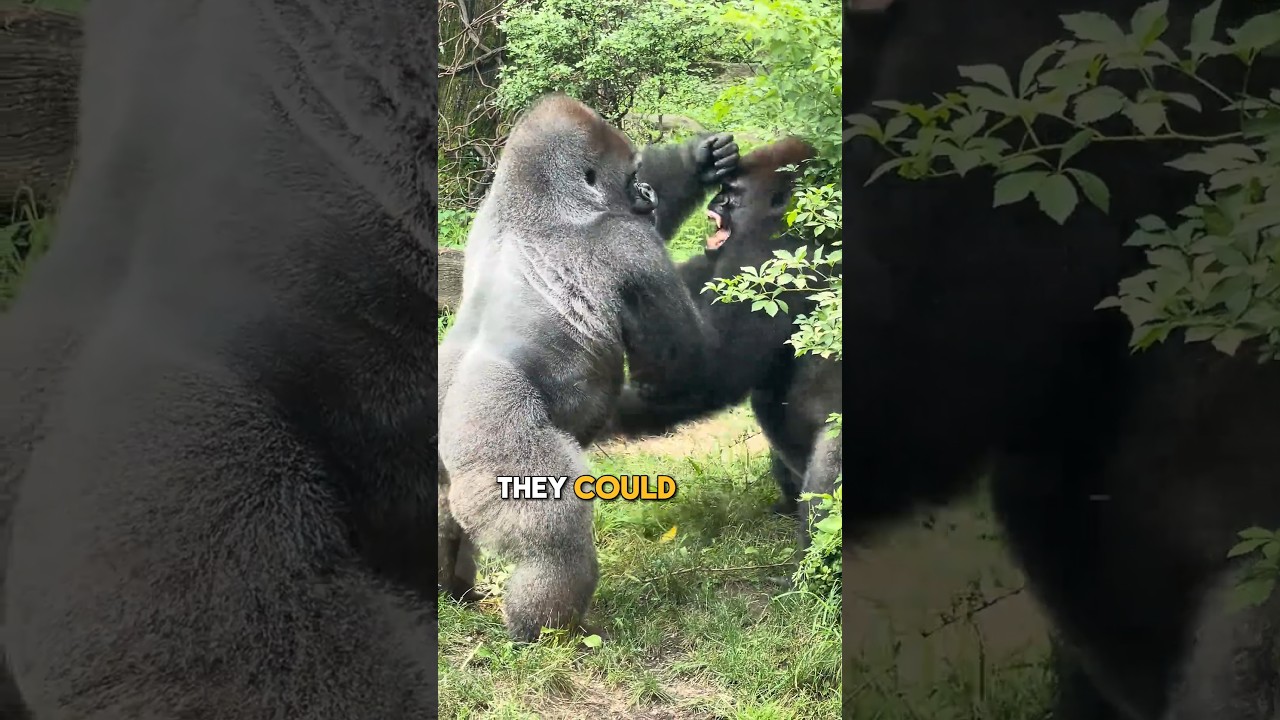 The Strength of the Silverback Gorilla #silverbackgorilla