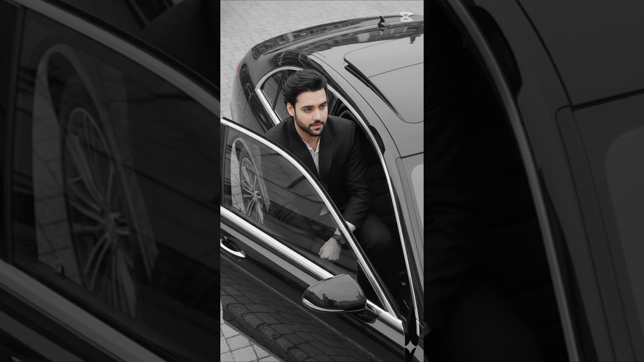 🖤 Black Outfit & Luxury Car Vibes | Full Aesthetic Look
