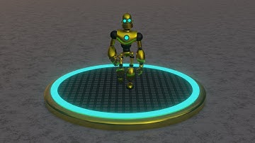 Blender Robot test walk
