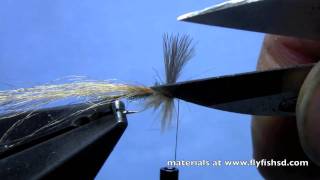 Fly Tying with Hans- CDC Split Wing Sparkle Dun