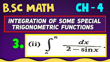 Bsc Math | Definite Integrals | Ch - 4 |  Q.no. - 3.(ii) | 1st Year | By Das Gupta | #mathchat #ppu