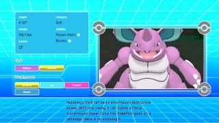 Nidoking #034 Pokedex Go Data