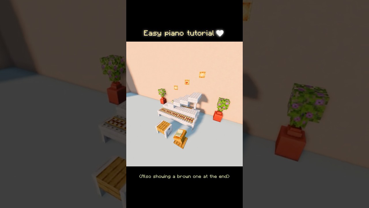A really easy Minecraft piano tutorial 🎶 
